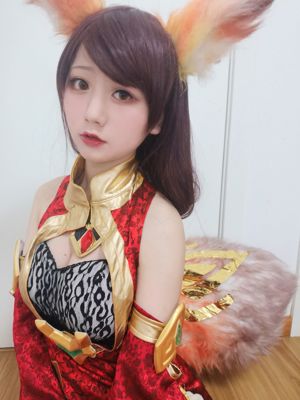 [Cosplay foto] Anime blogger Xianyin sic - King of Glory Daji make-up proberen