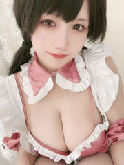 [Net Red COSER Photo] Anime blogueur Ogura Chiyo w-Pink Patent Leather Maid