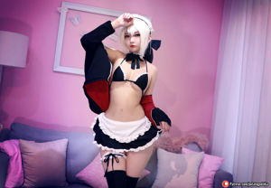 [Foto COSER celebridade da Internet] Senhorita Coser Potato Godzilla - Saber Alter Maid