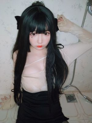 [Cosplay Photo] Belleza bidimensional Furukawa kagura-baño cuerpo mojado seda negra