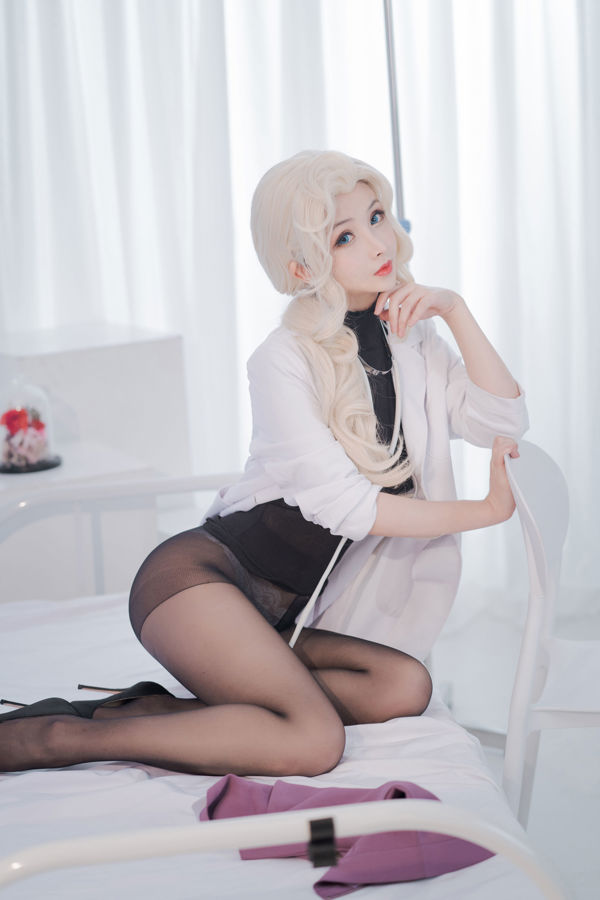 [Net Red COSER] COS 복지 rioko Ryoko - 시스루 복장의 학교 의사 언니