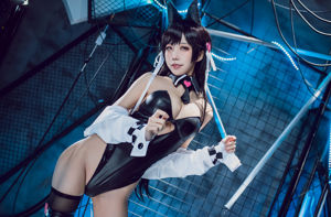 [COS Welfare] Anime Blogger Shui Miao Aqua - Lokomotywa Azur Lane Atago Dog Doujin