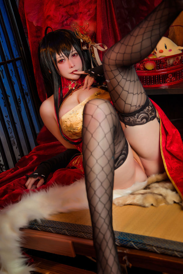 [Фото интернет-знаменитости COSER] Дорогой косер Nian Nian_D - Dafeng cheongsam