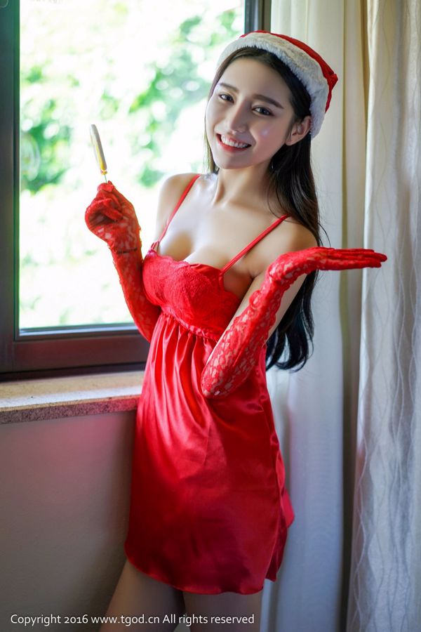 Xu Yanxin Mandy "Vestido de Navidad de la criada de la sonrisa angelical" [Push Goddess TGOD]