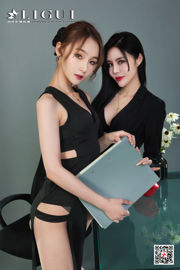 [丽柜Ligui] Modelo de belleza de Internet Lianger y Xinxin
