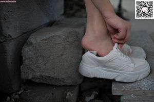 [Mengsi Goddess MSLASS] Chaussures blanches ruinées du réveillon du Nouvel An