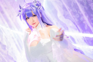 [ภาพถ่าย COSER คนดังทางอินเทอร์เน็ต] Miss Coser Xing Zhichi - "ยูนิคอร์น" สีขาวบริสุทธิ์และสีดำสนิท