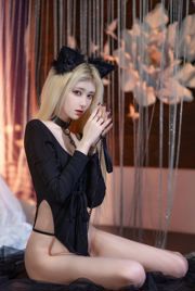 [Bienestar COS] Anime blogger Nan Tao Momoko - gato negro