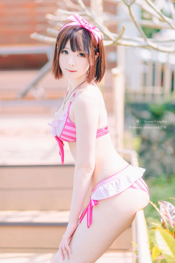 [COS Welfare] Weibo Girl Paper Cream Moon Shimo - Maillot de bain Kato Megumi