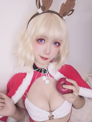 [COS Welfare] Blogueiro de anime Ying Luojiang w - selfie de Natal