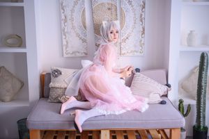 Coser belleza Akisoso Qiu Chuchu "Pink Transparent Maid"