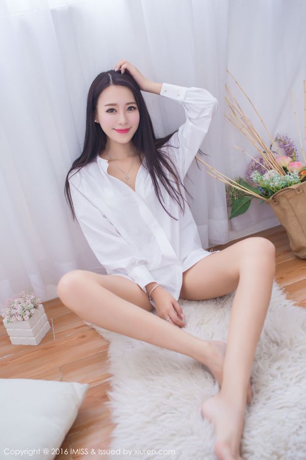 Wang Mannihao Q "Sexy Pyjamas + White Shirt Series" [爱蜜社 IMiss] Vol.137