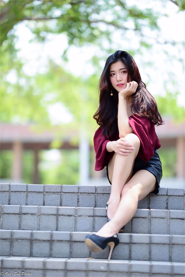 [Dea di Taiwan] Sun Shasha, una bella foto a Gaomeiguan, presentata da Kenny Liu