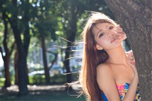 台湾の美人ヤナン/ルー・ジジアン、「ダーン森林公園での屋外撮影」